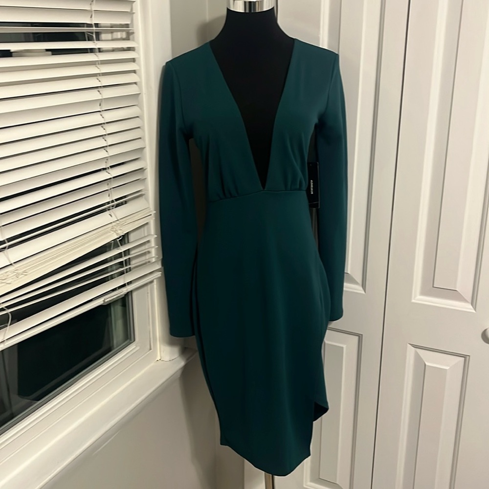 NWT Lulus Green Bodycon Dress